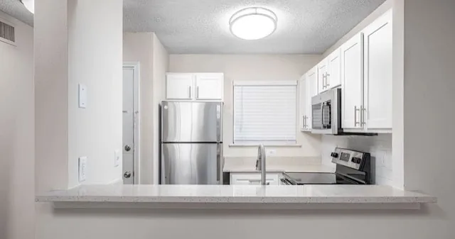 Kitchen with stainless appliances