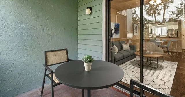 Private patio
